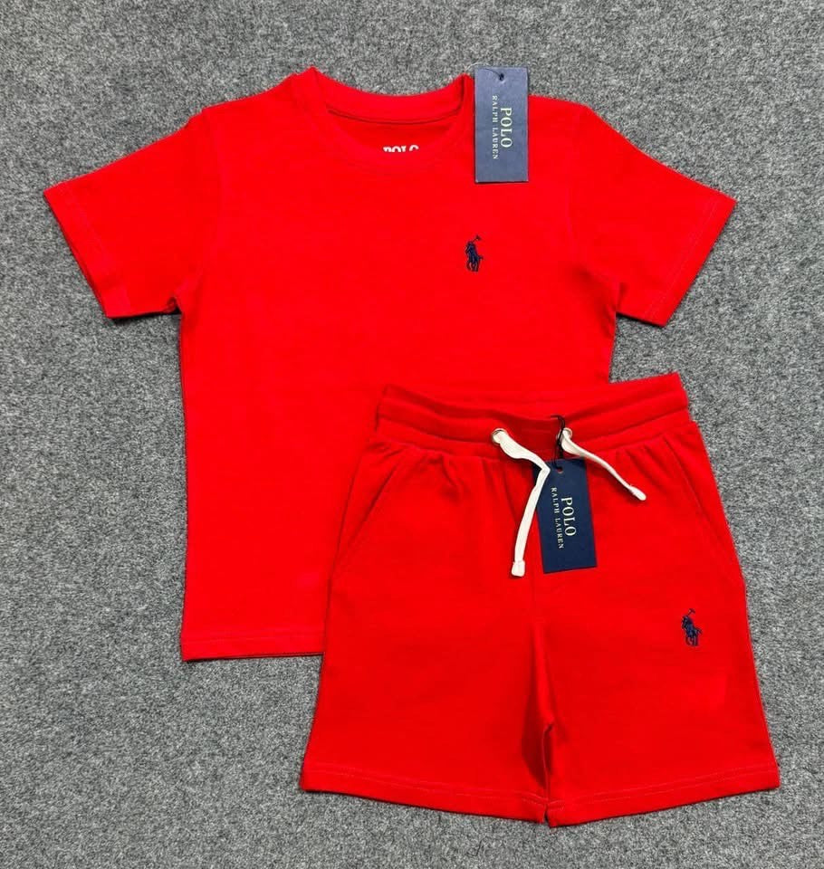 Red Kids Short Sets