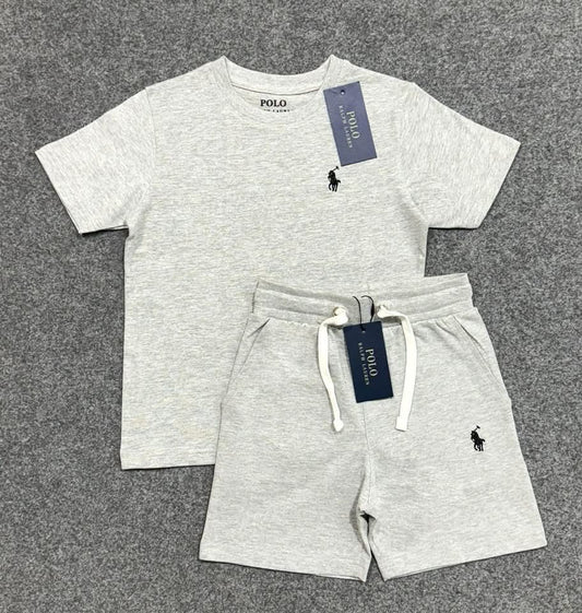 Gray Kids Short Sets