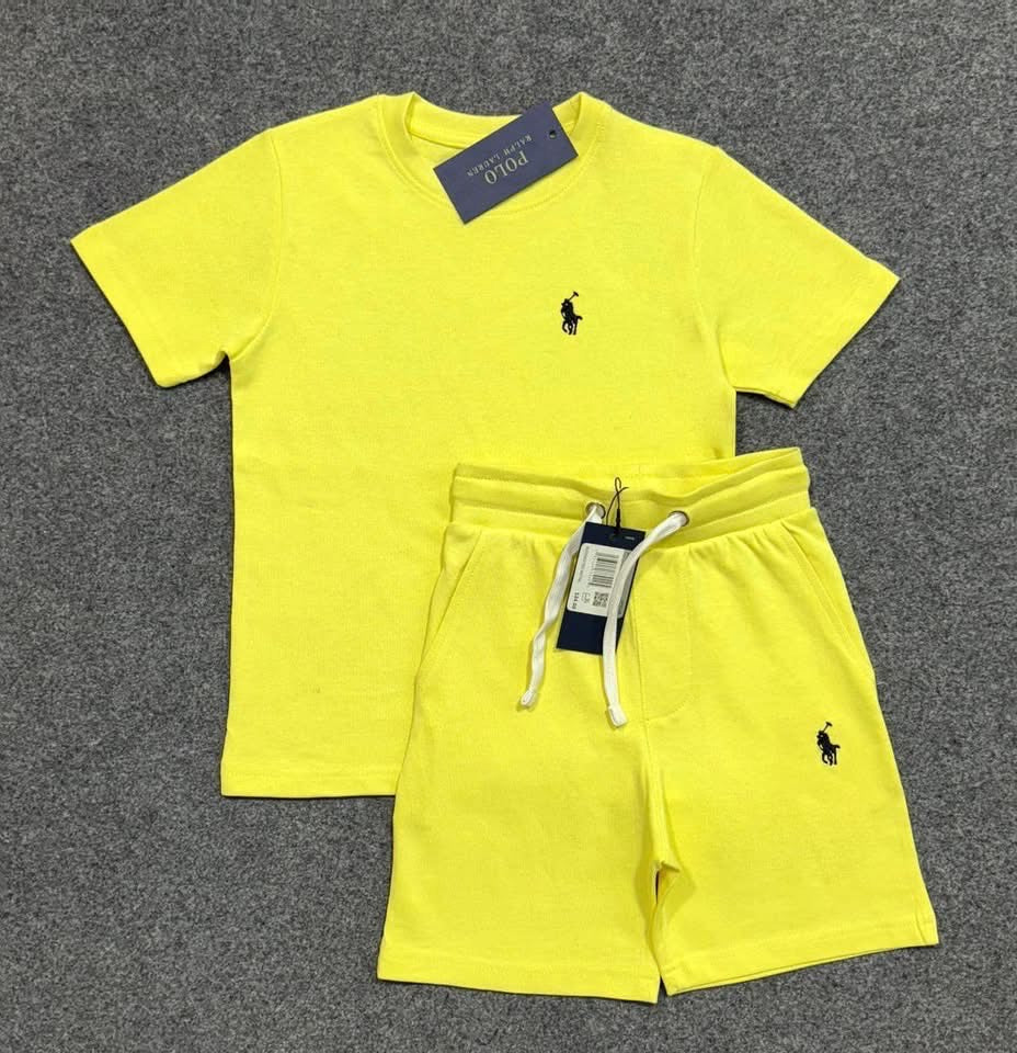 Yellow Kids Short Sets